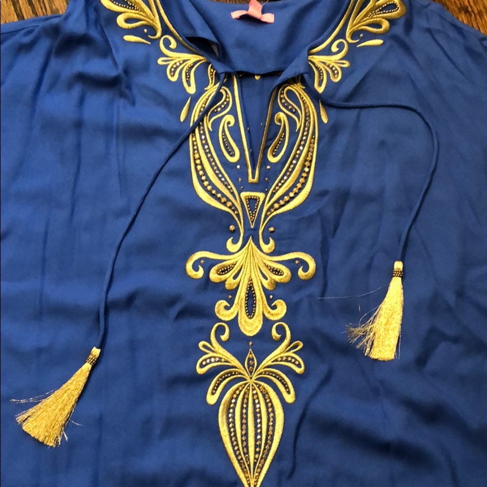 Lilly Pulitzer blue cover up